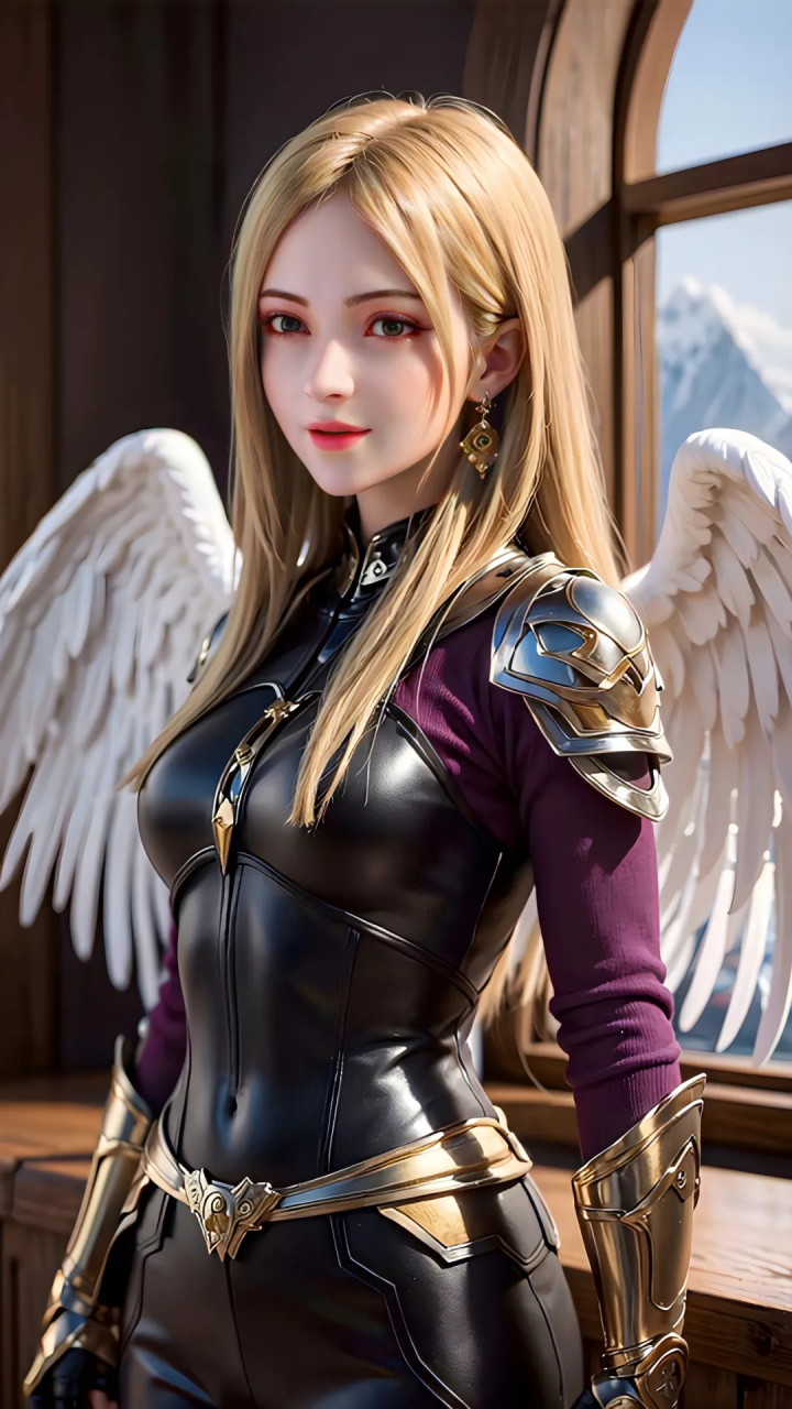 雄兵连:灵溪 铠甲 ai 壁纸 在雄兵连的世界中,灵溪是一位勇敢的战士