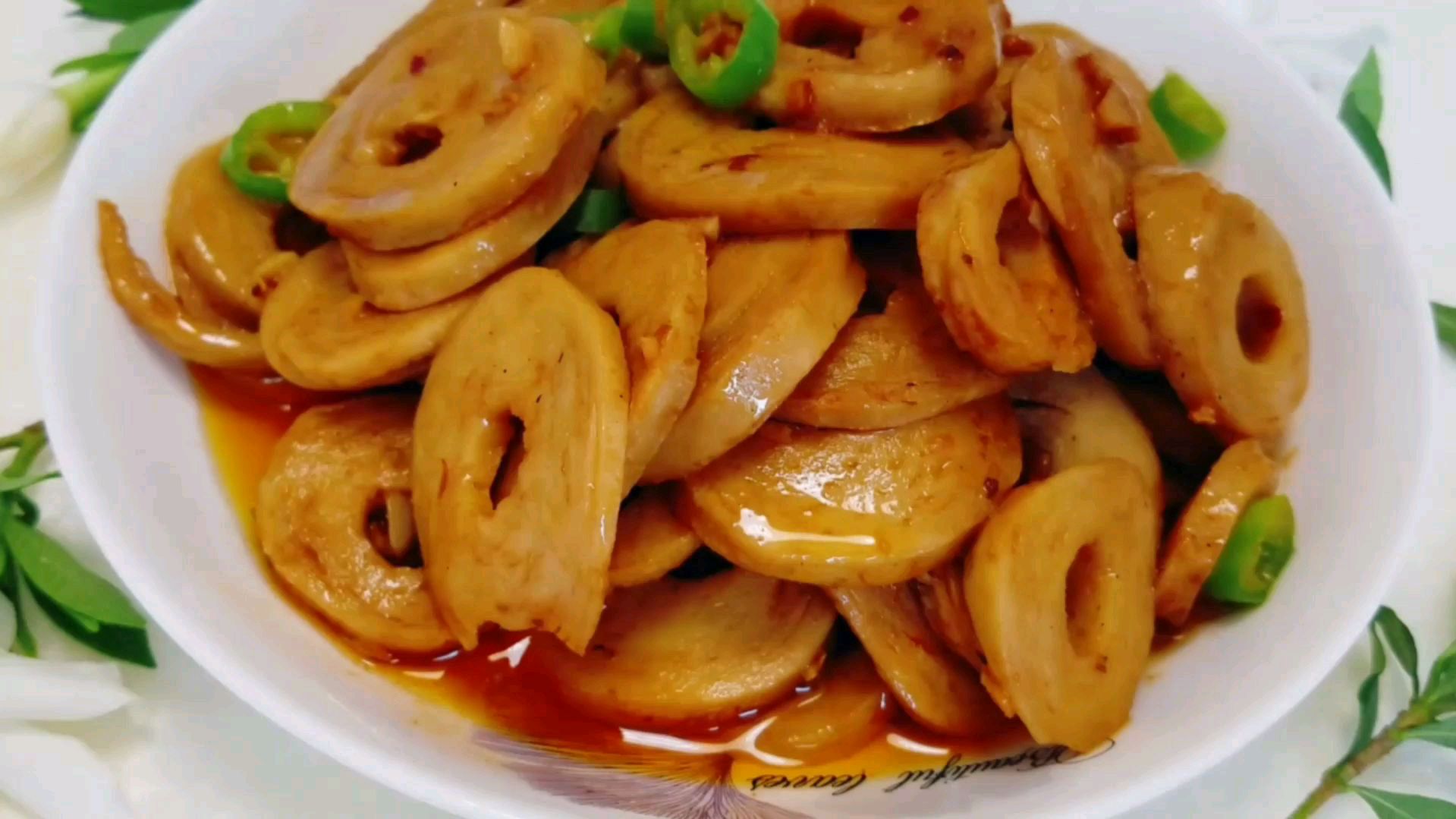 家常趣味美食炒面筋这样做比烤面筋还好吃一上桌大家抢着吃