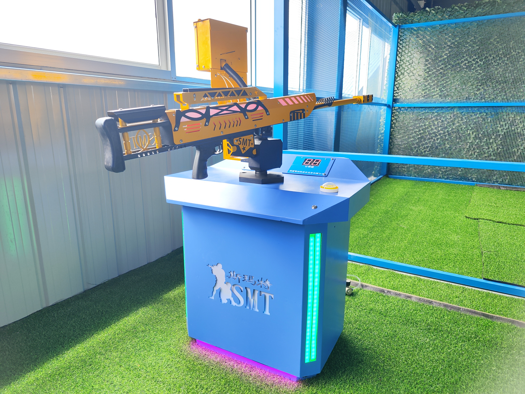 暑假景区公园射击气炮枪游乐设备##气炮枪# 气炮枪厂家##气炮枪# 枪林