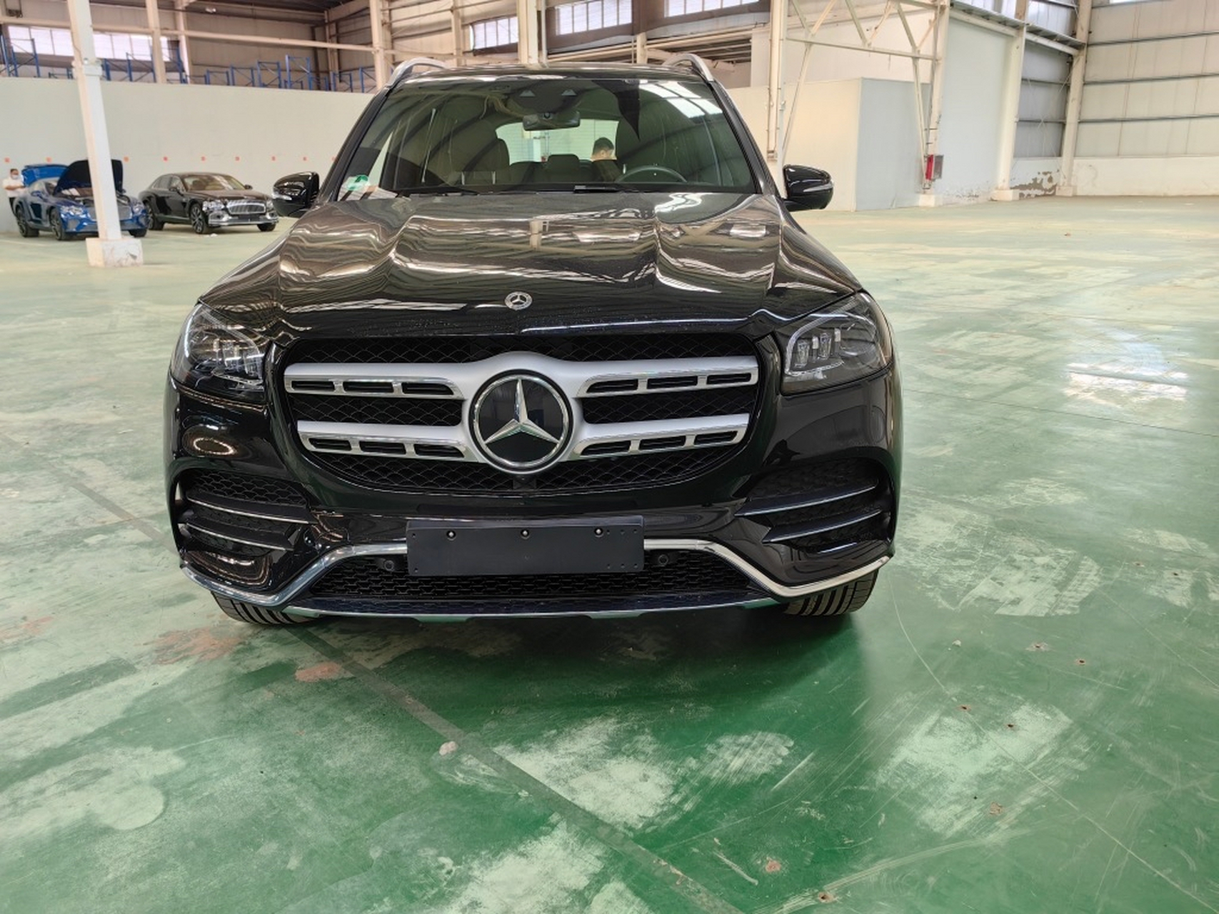 23款奔驰gls350d柴油到港了国六排放