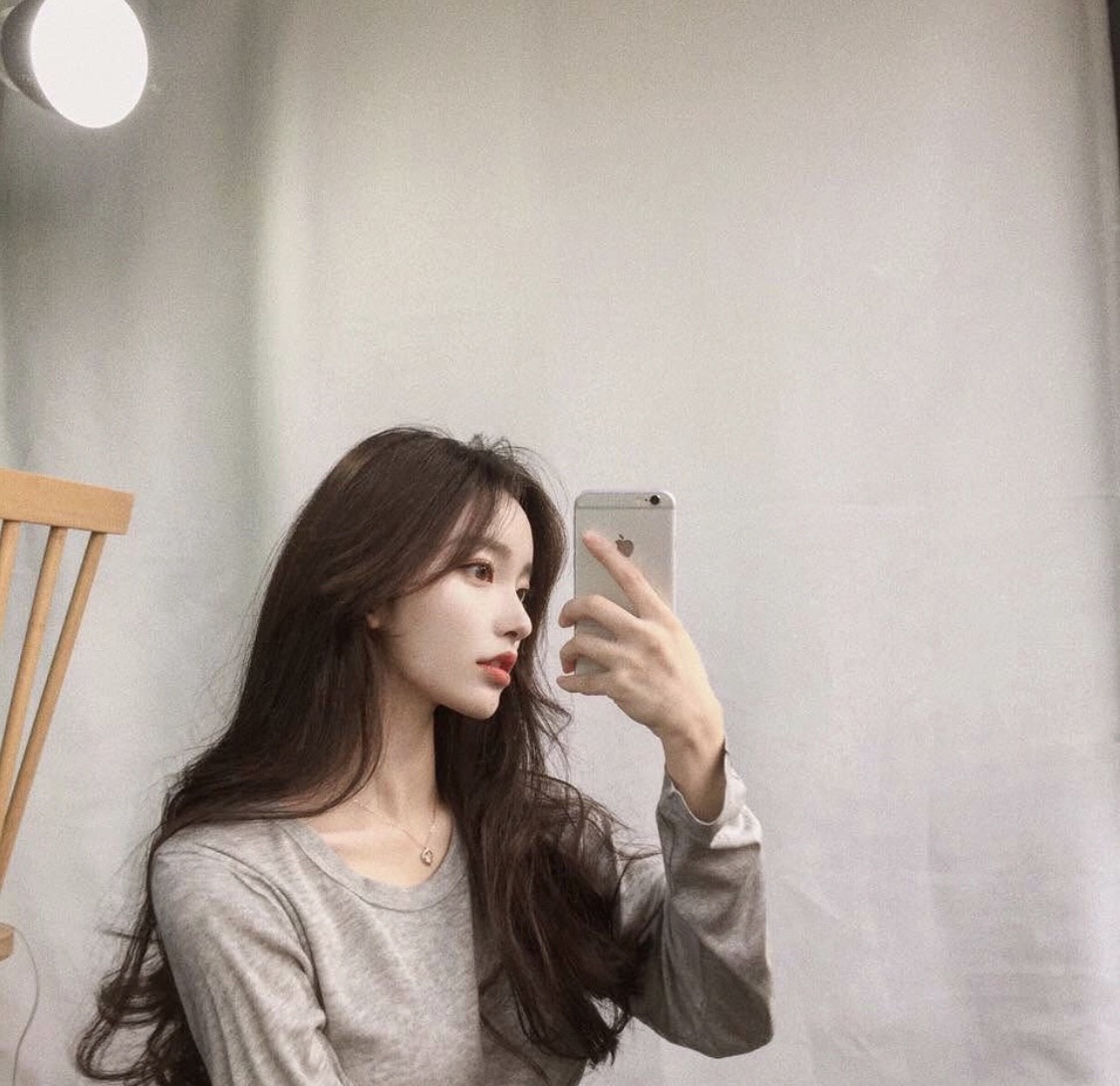 韩系对镜甜美自拍,少女感十足,是甜甜的小姐姐