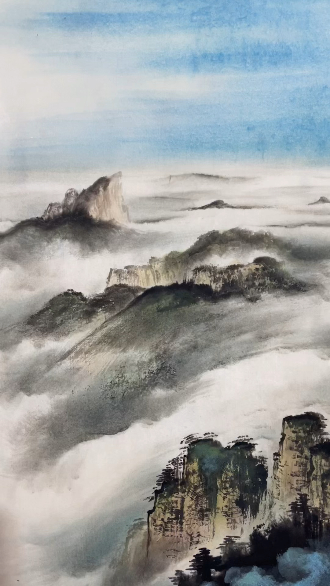 全勇国画现代山水作品