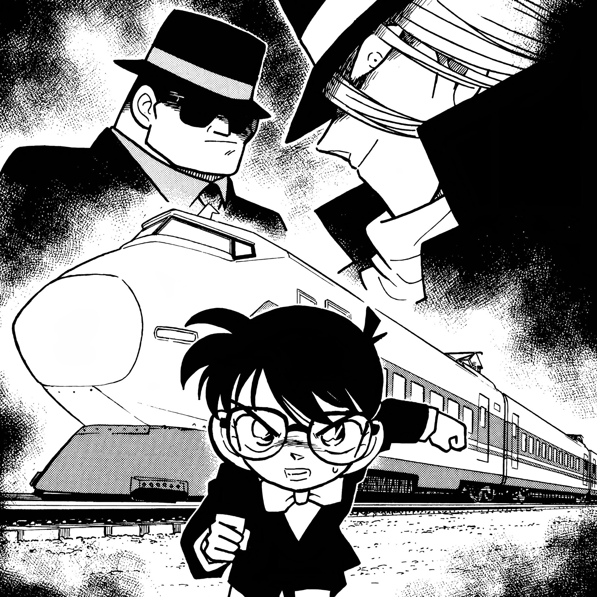 名侦探柯南漫画预告,平次和叶&红叶伊织,在新干线上偶遇