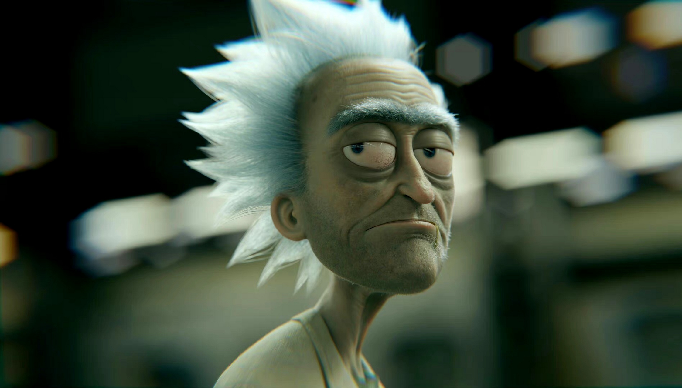 建模欣赏:3d艺术家yan blanco《瑞克和莫蒂》角色建模,瑞克·桑切斯.