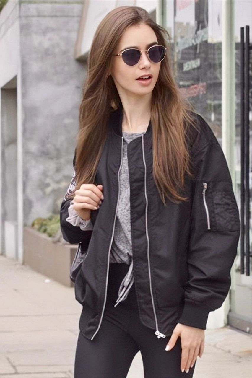 明星街拍|lily collins|||#欧美[话题]# #好莱坞[话题]# #女明星[话题