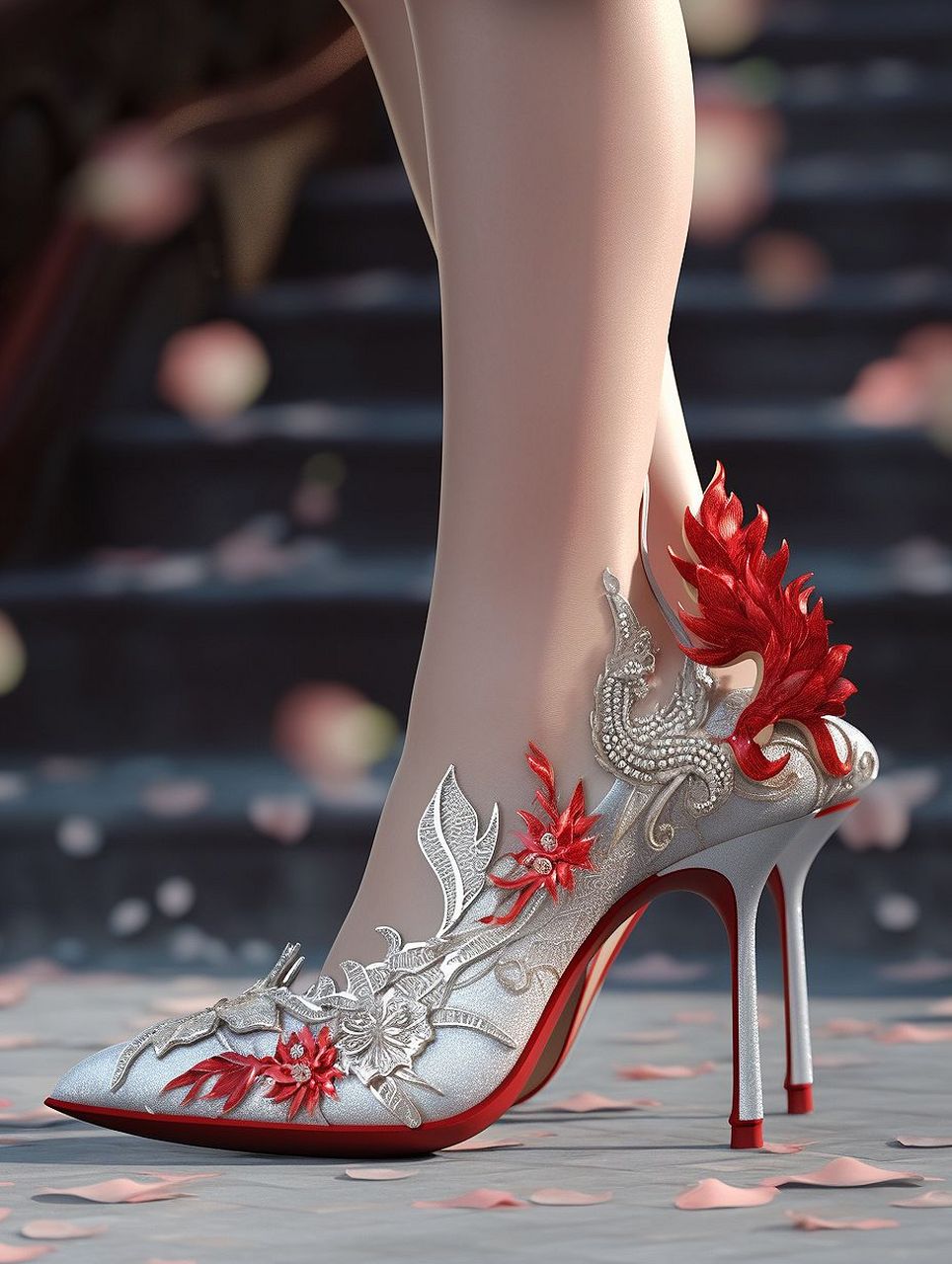 服饰穿搭| 梦幻高跟鞋 中国风 刺绣传统色彩 中国文化:从中国传统服饰