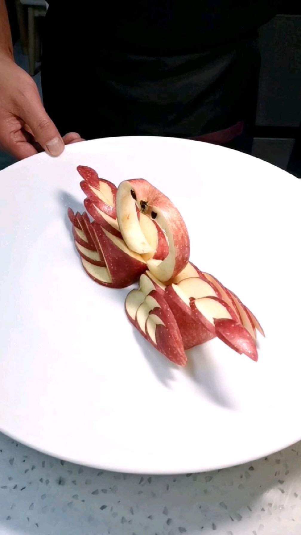 苹果花式摆盘