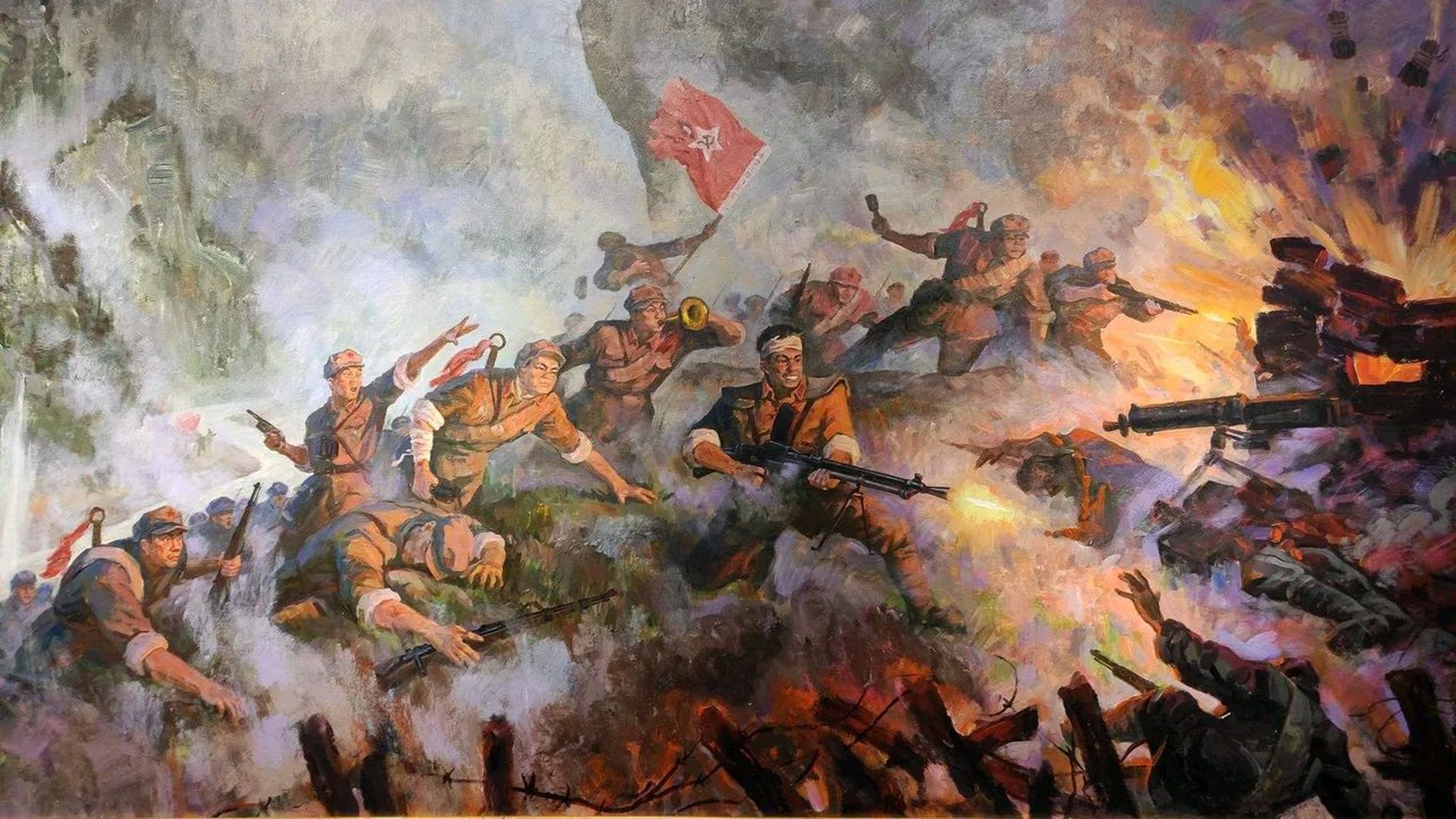 5万,红军缴获1.4万支步枪和其他重武器.