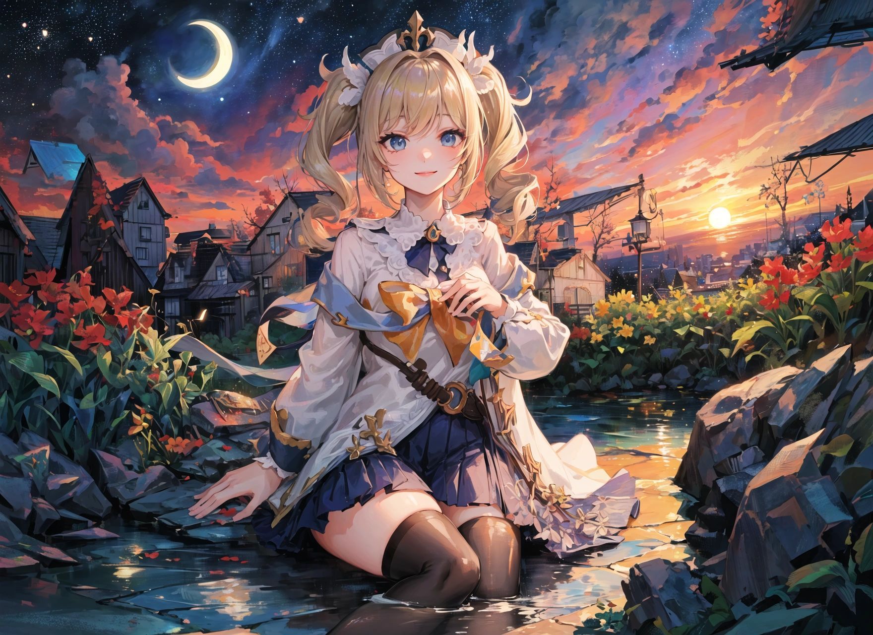 ai绘画|原神月下芭芭拉