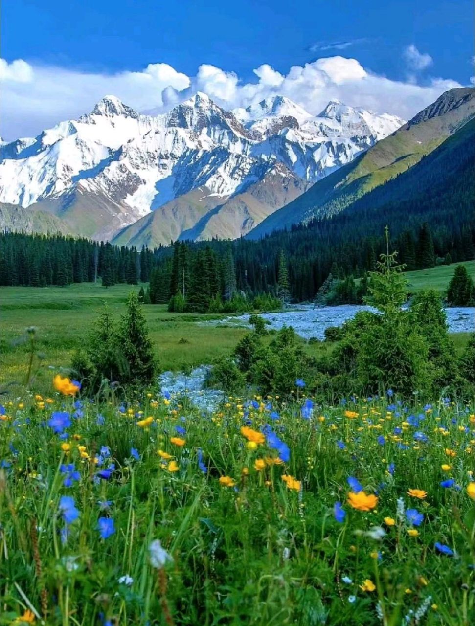 夏天92新疆伊犁98真的好像漫画里的样子 新疆伊犁的夏季美景在我