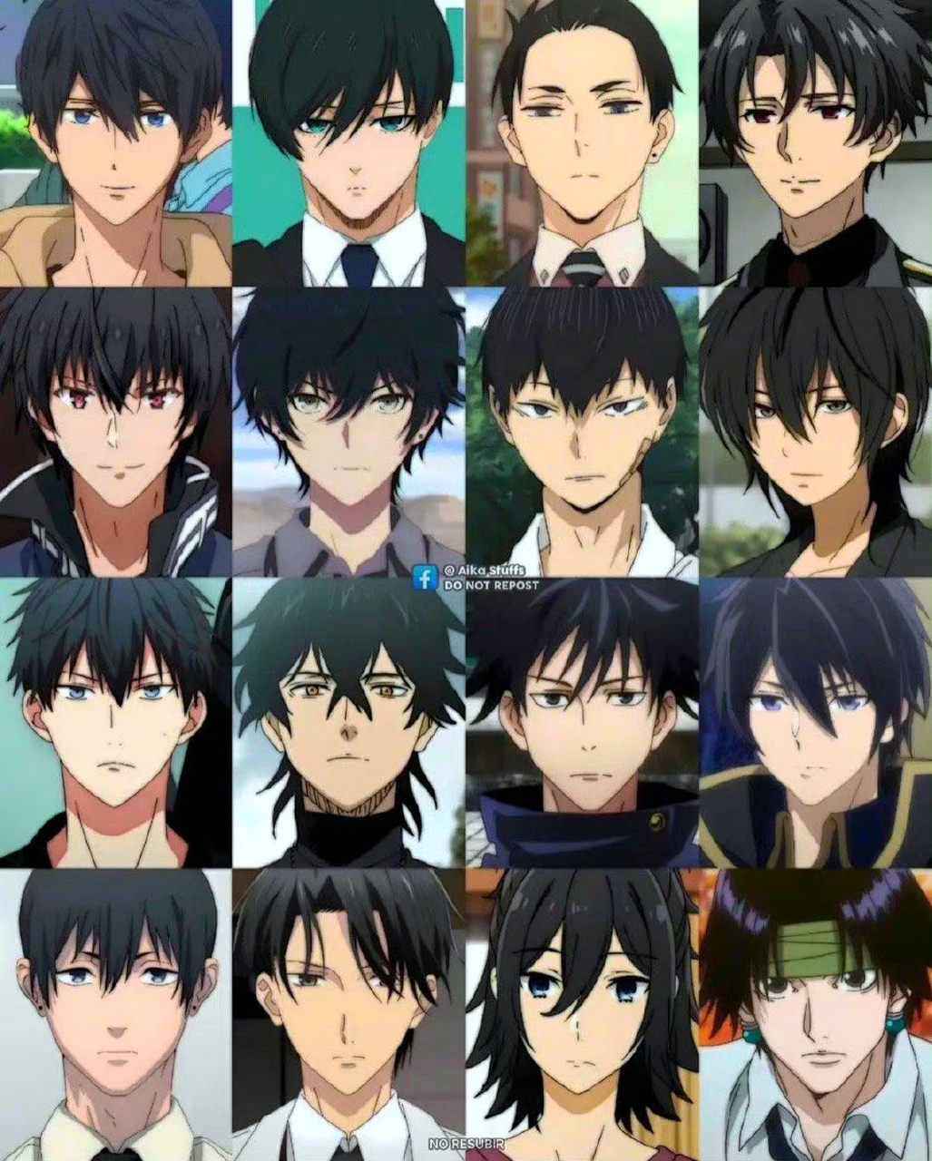 放一起有点脸盲了,你更喜欢哪个黑发帅哥呢?#动漫