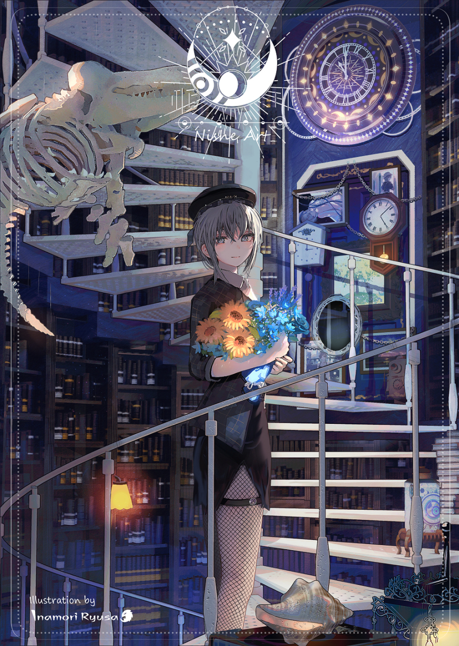 沉入地表之下的图书馆92#二次元#  画师:稲守竜砂