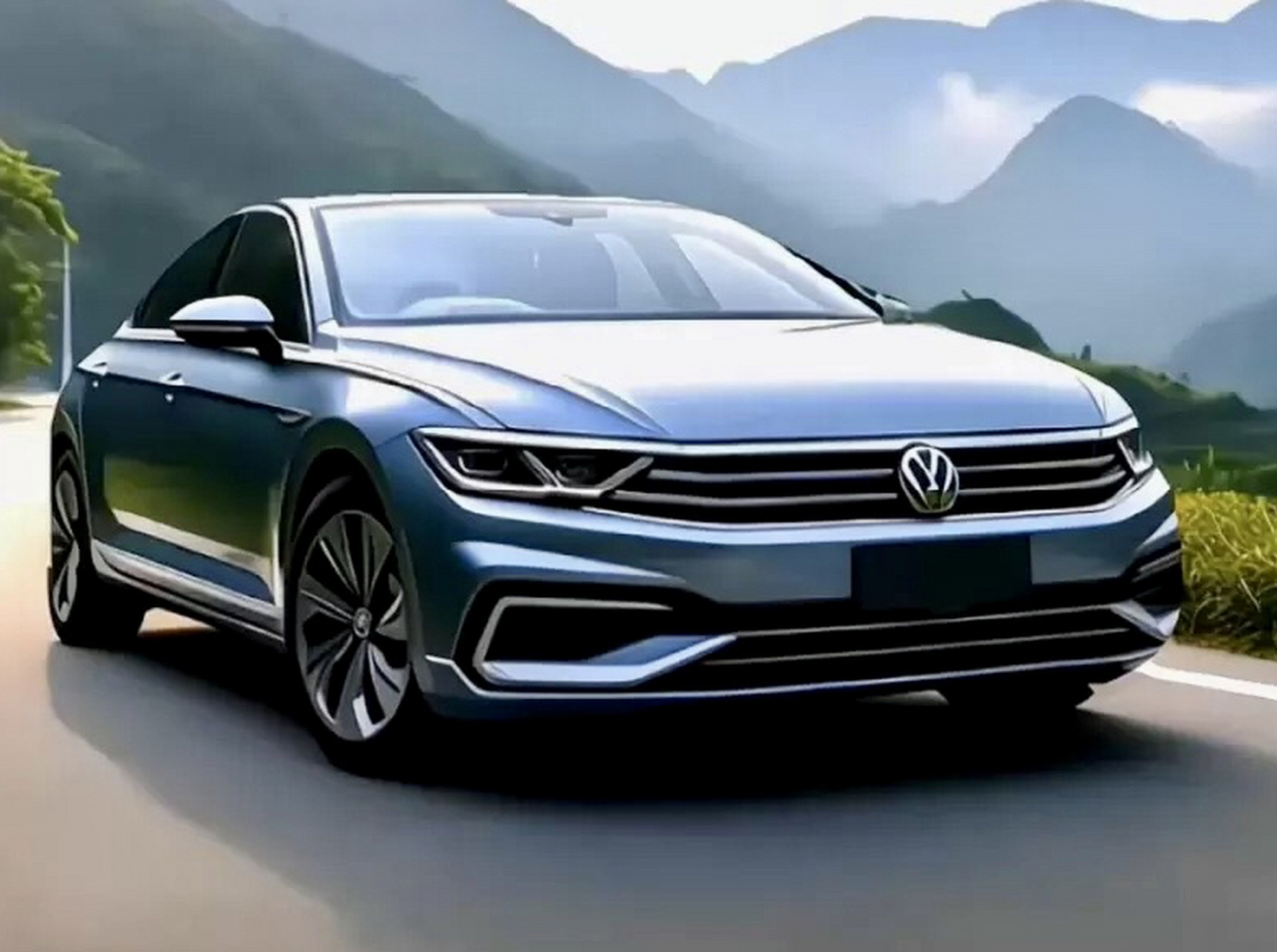 最近网上流传的这几张大众迈腾渲染图是真的吗?