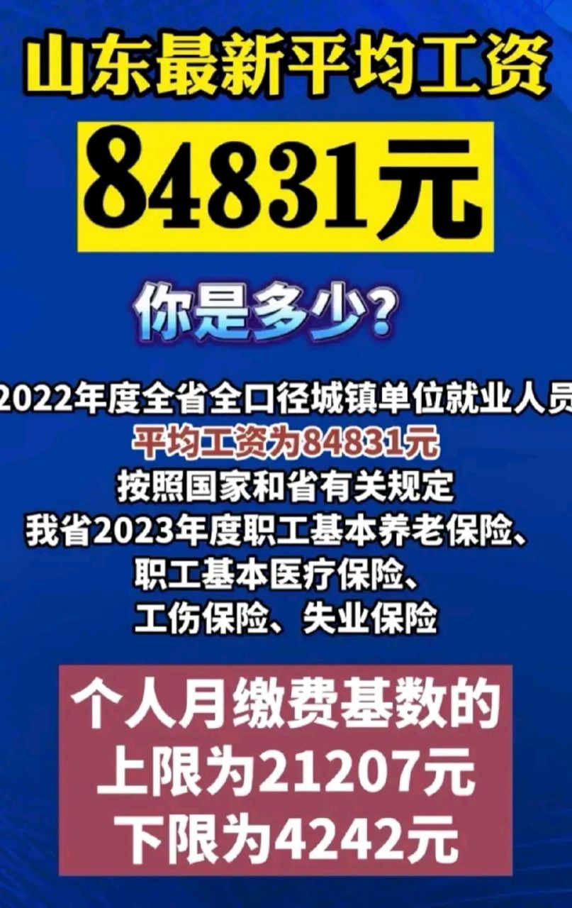 最近,山东省公布了最新的年平均工资数据,显示全省的年平均工资为8483