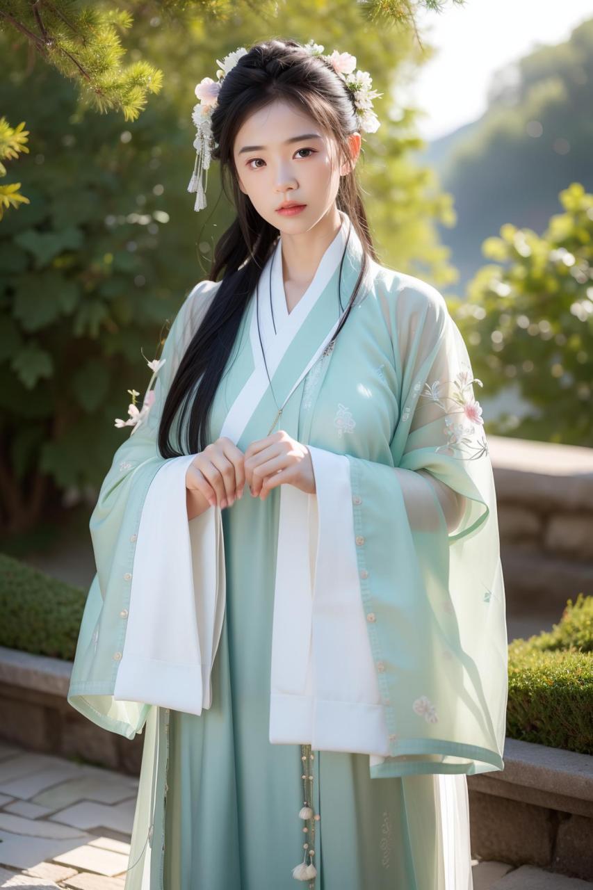 唯美古风美少女!#气质美女# #全民ai创作节