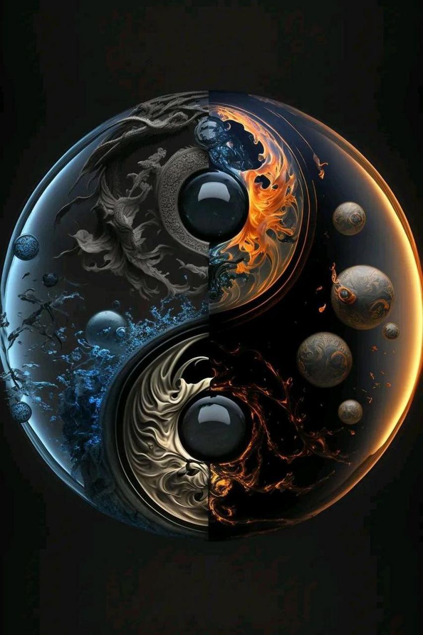 太极图是一种中国古代的哲学图案,通常由两个半圆形图形组成,一个黑色