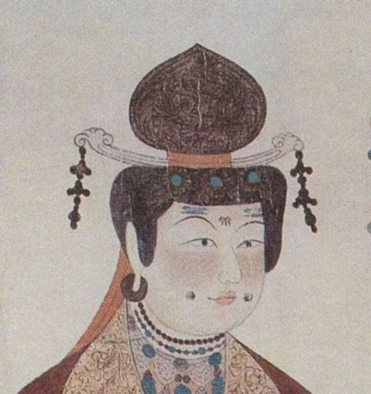 唐时北方地区的回鹘妇女,将头发挽成椎状,故称"回鹘髻".