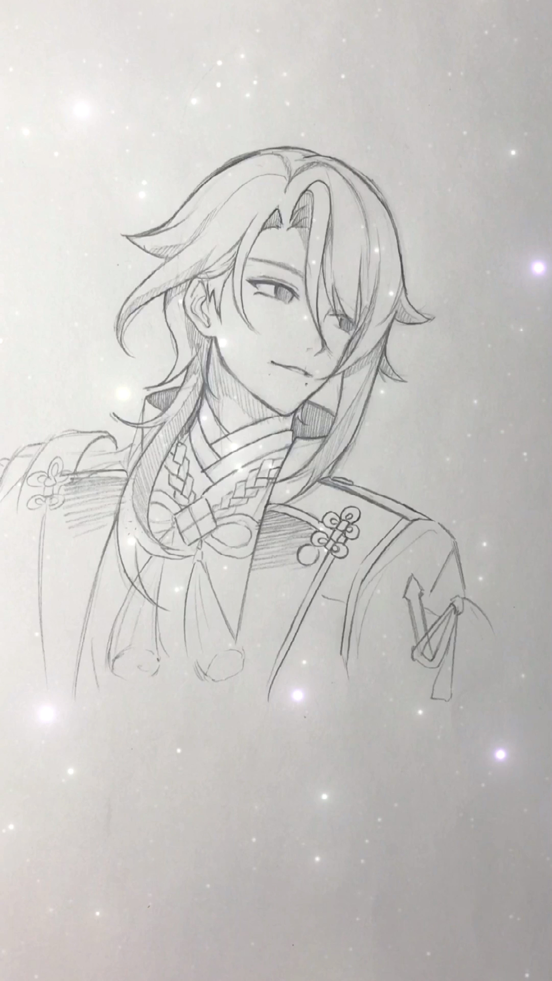 临摹神里绫人,话说他建模更好看一点噢-度小视