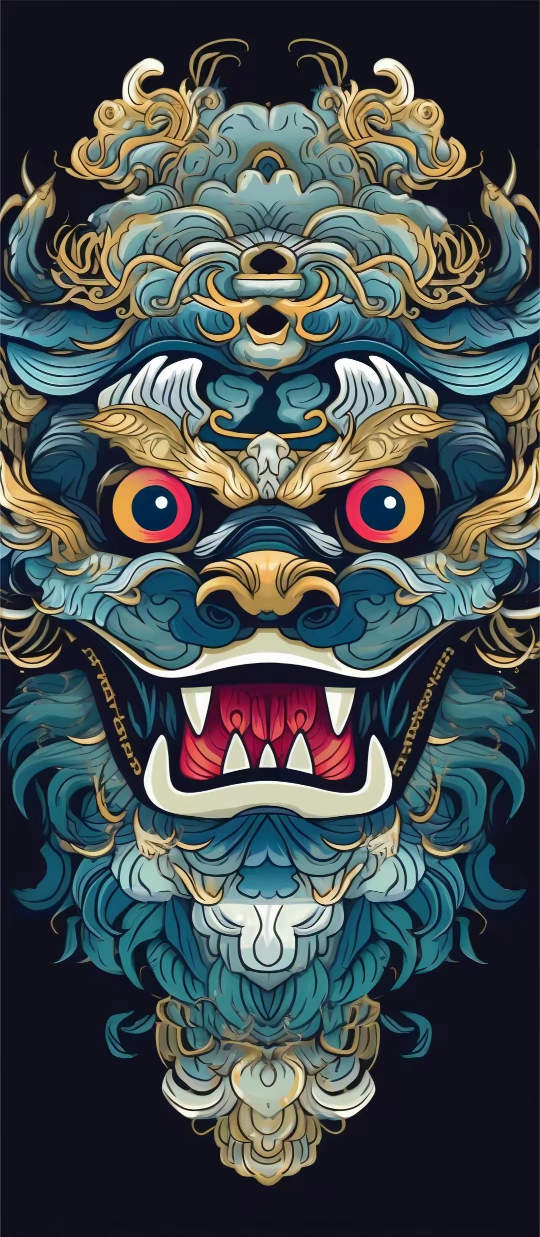 手机壁纸 高清壁纸 国潮醒狮