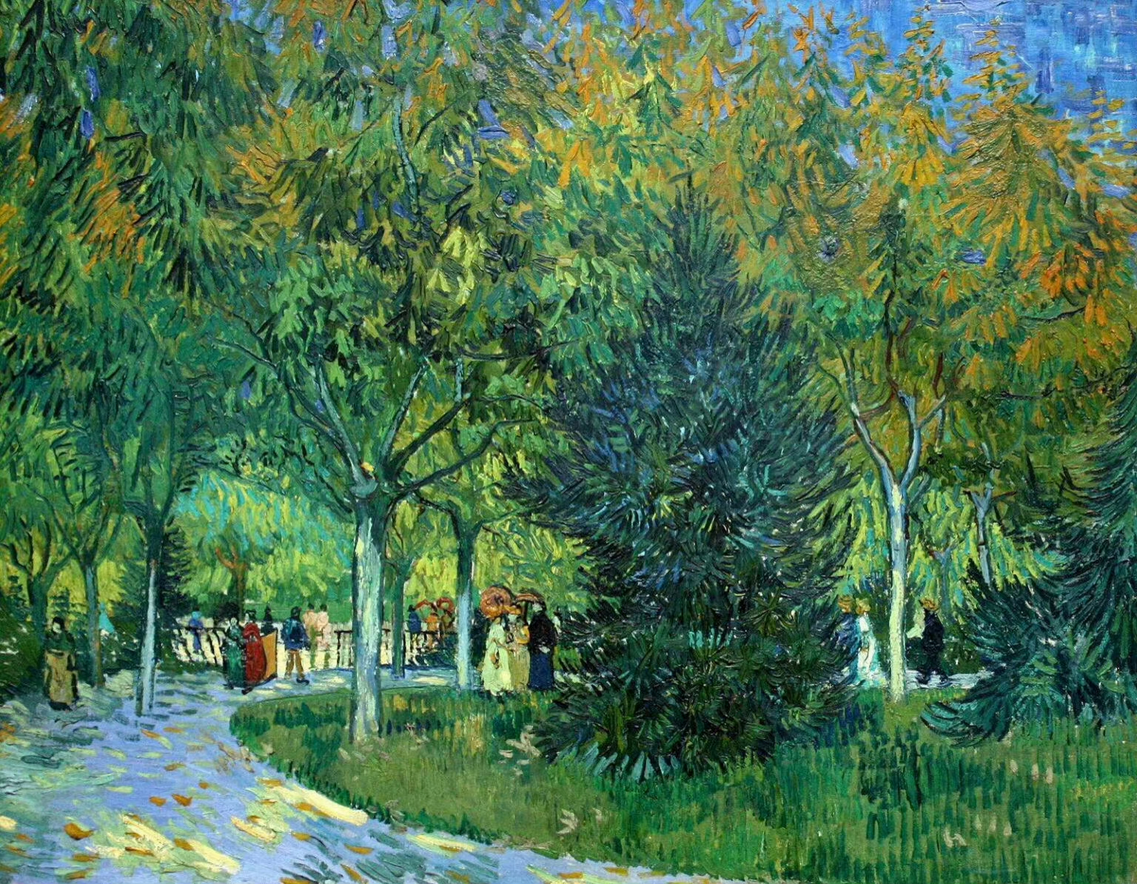 带你走近梵高笔下的夏天,色彩清爽,生气盎然#油画# #绘画# #画画