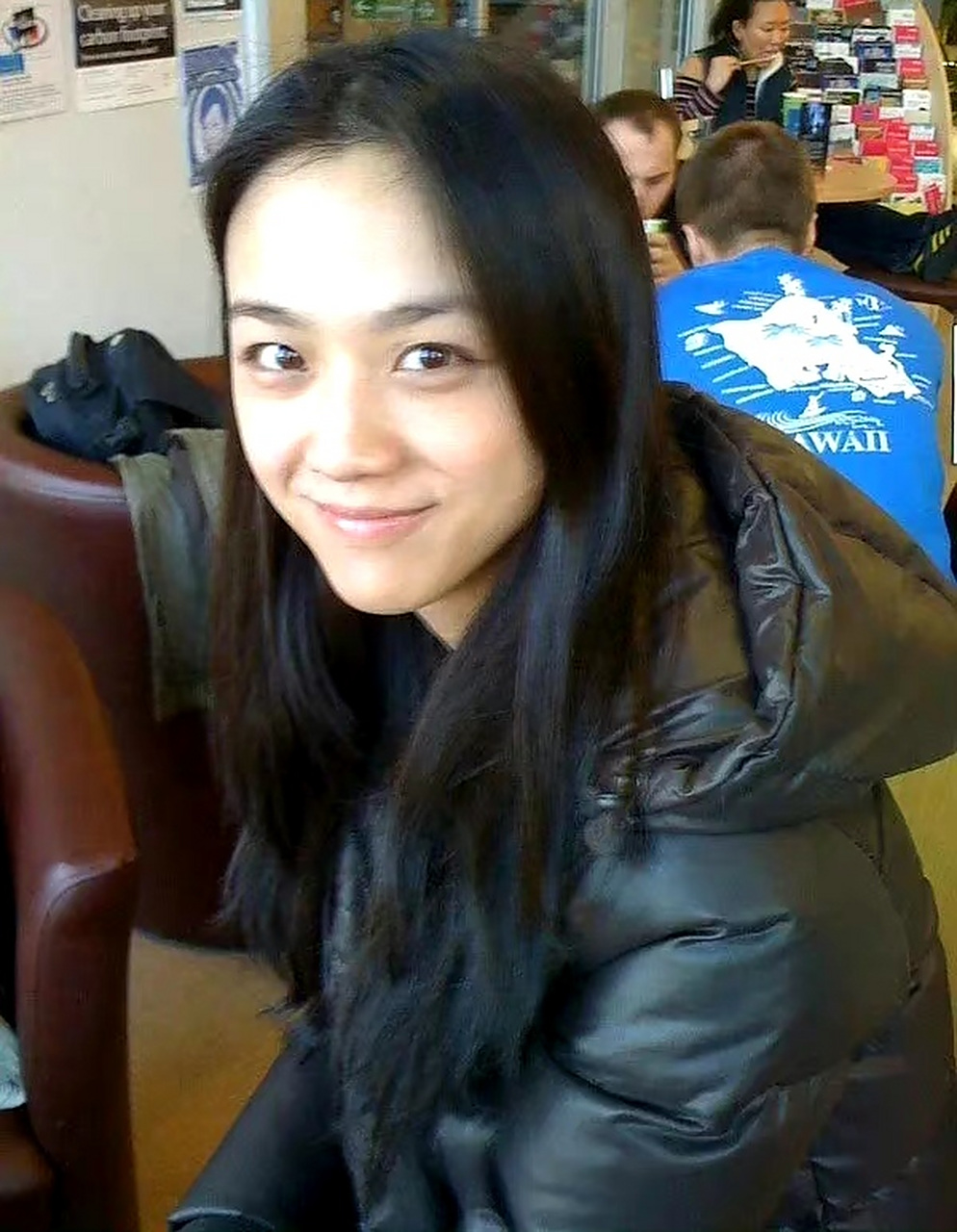 汤唯素颜照,清丽