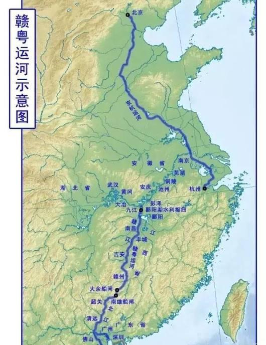 赣粤大运河2线规划图图片