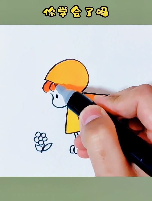 一学就会的可爱小孩儿画法创作灵感简笔画小孩简笔画