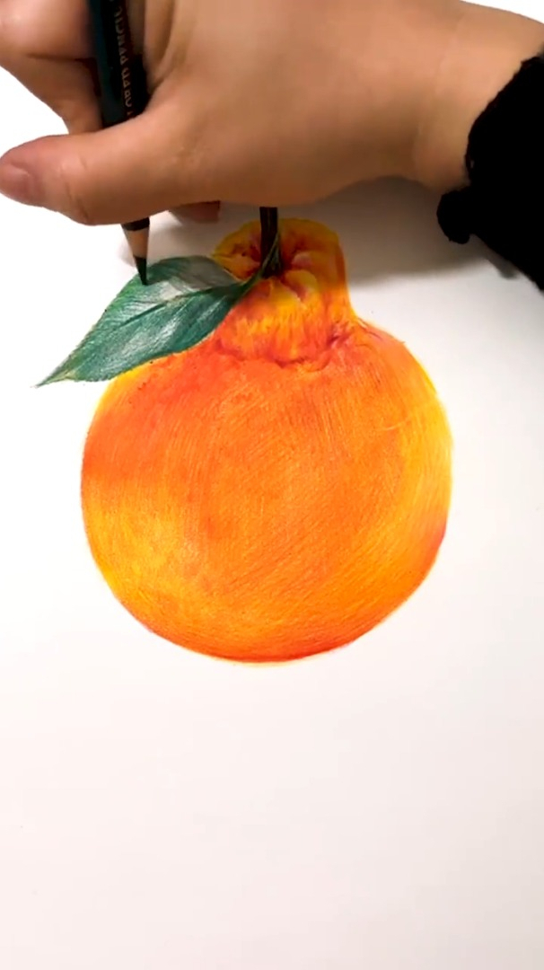 画个彩铅丑橘,你要学习吗