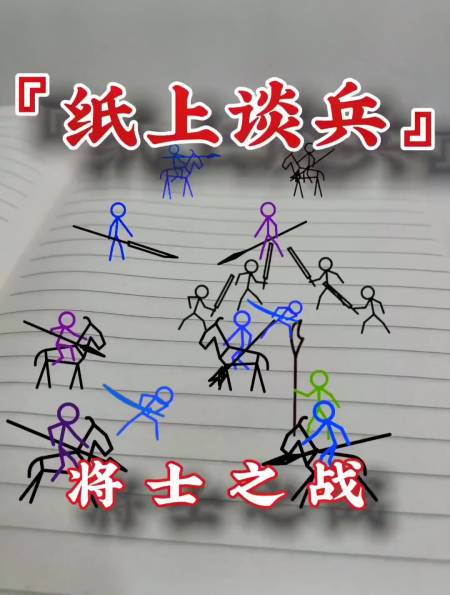 火柴人动画 纸上谈兵 将士之战-度小视