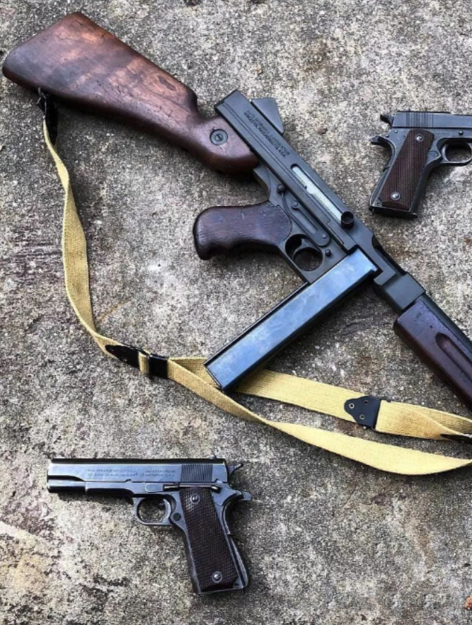 汤姆逊m1928 a1冲锋枪实弹射击测试