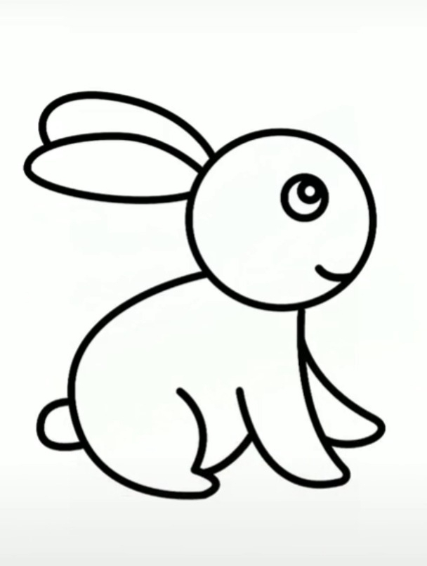 简笔画:小兔子乖乖