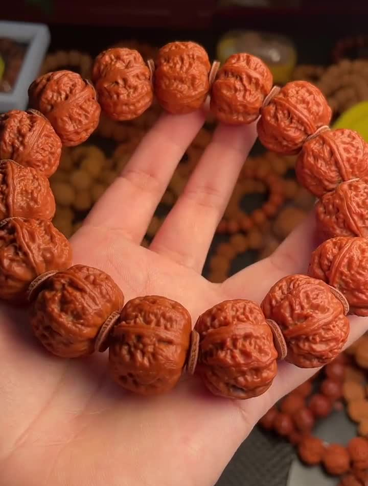 京八棱文玩核桃精品文玩京八棱小核桃麻核桃万物皆可盘