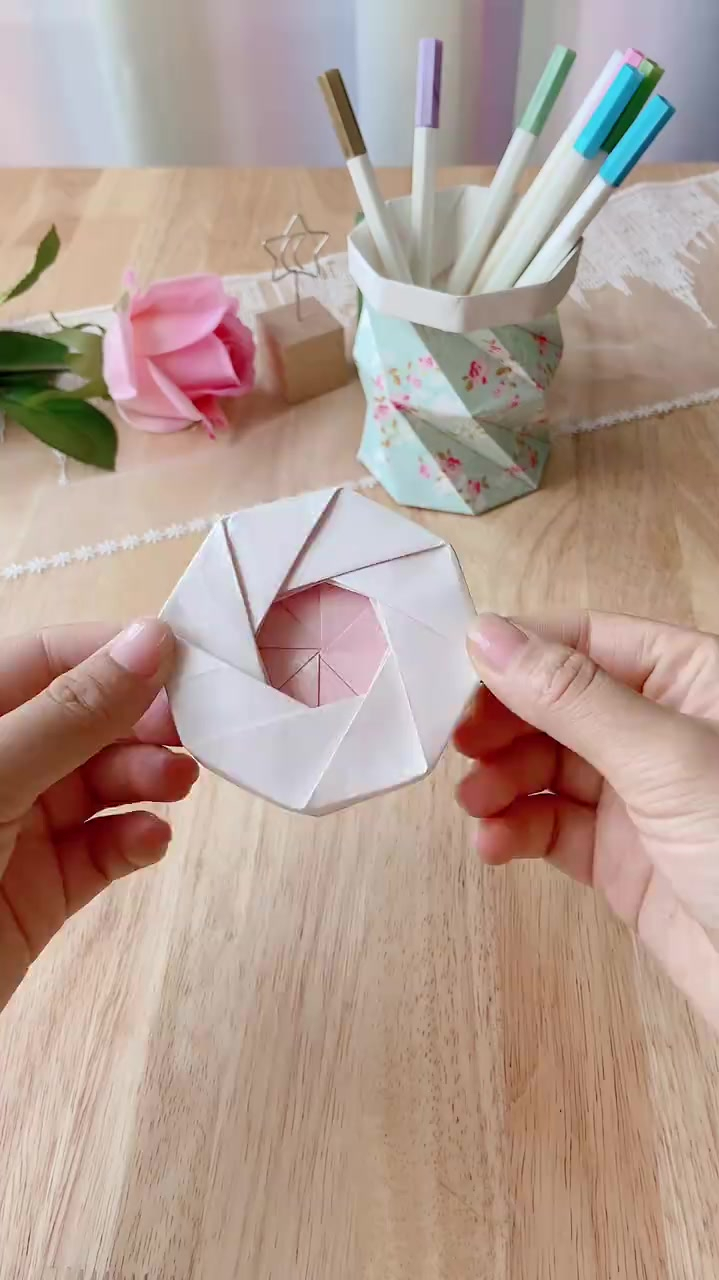 小机关收纳盒的教程来啦手工折纸