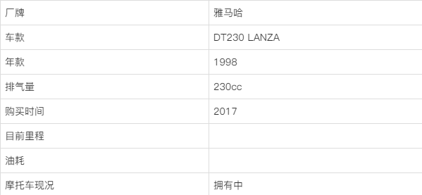 二冲程的雅马哈摩托车dt230真好