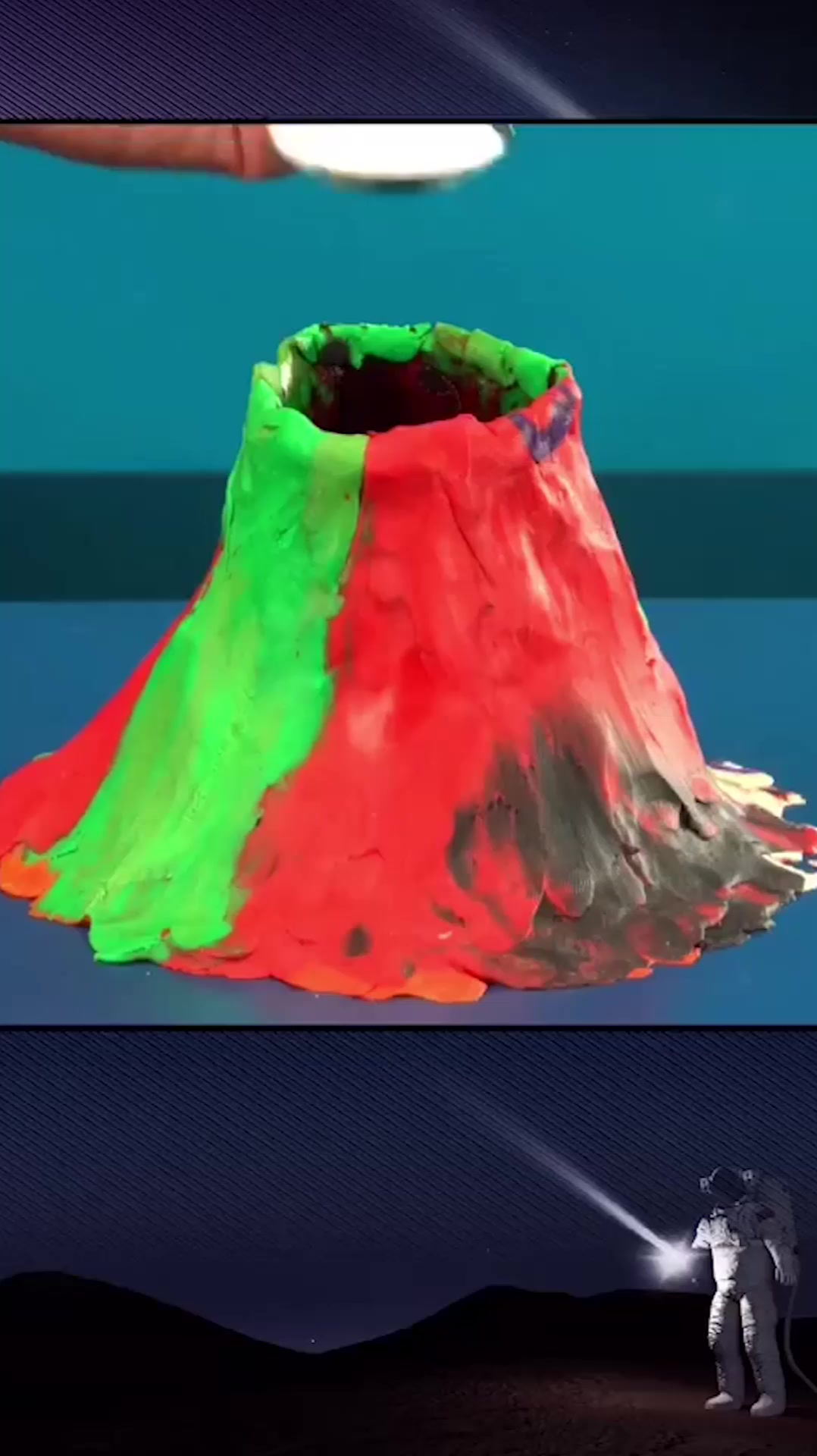 火山喷发小实验,在家就能陪孩子做的趣味科学小实验