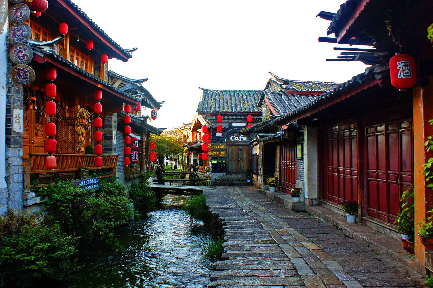 云南束河古镇,曾是茶马古道必经之路