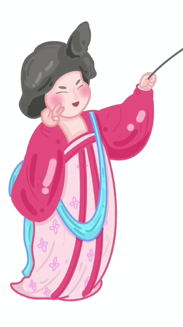 在餐厅画画又被围观啦|唐宫仕女画分享