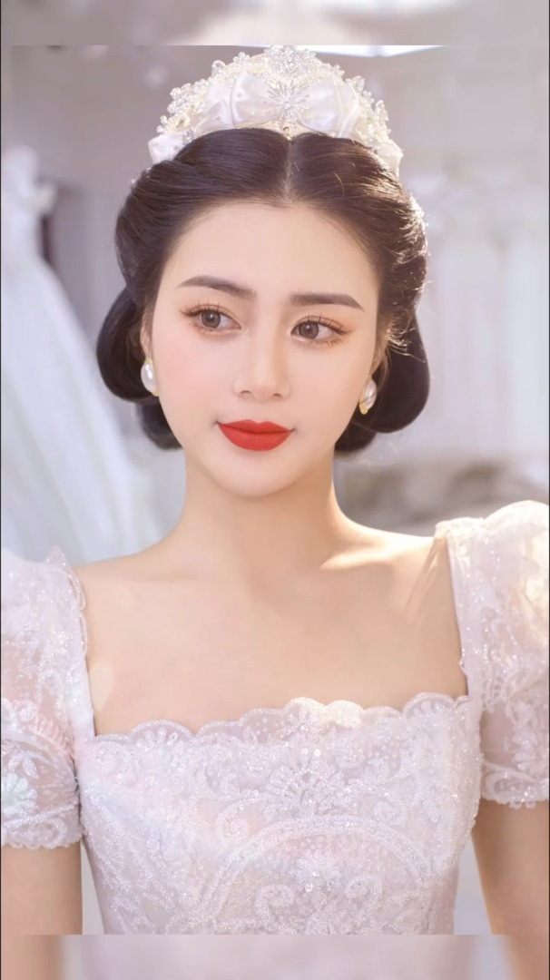 不一样的港风卷发盘发