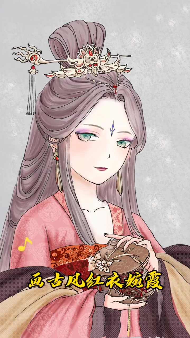 古风板绘人物,霓裳公主