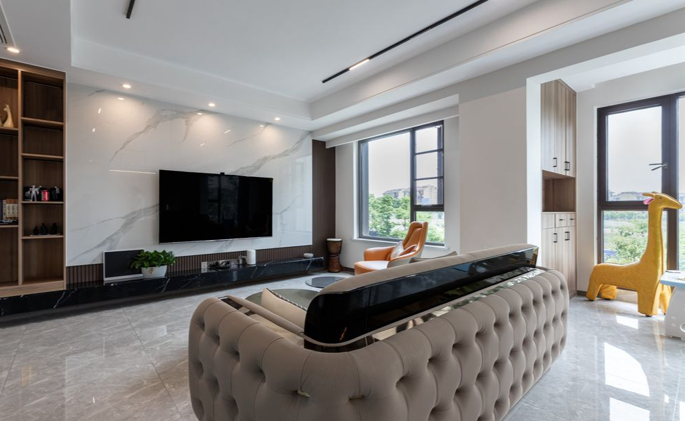 钦州室内装修策略客餐一体化,实现空间的巧妙分隔