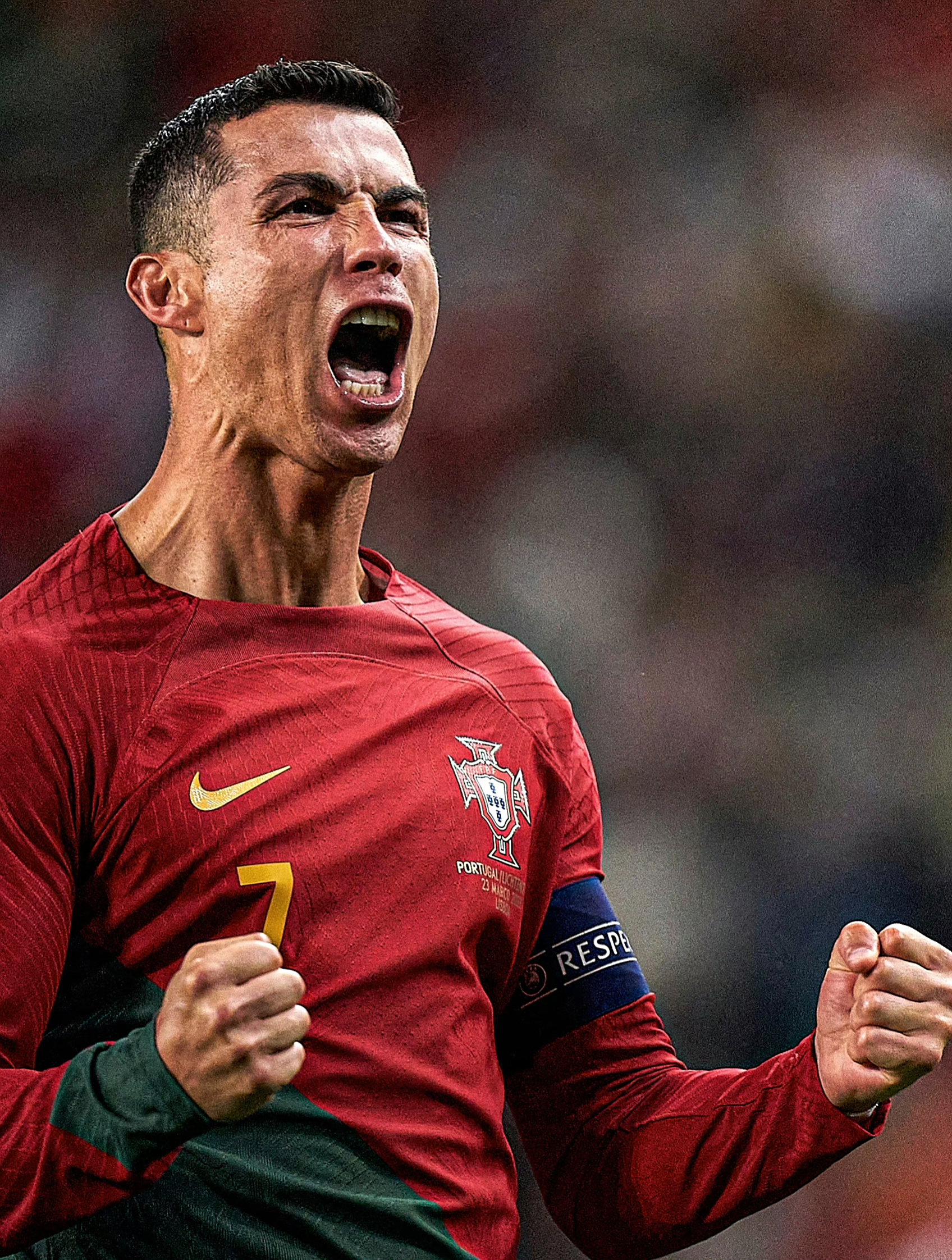 c罗梅开二度国家队正式比赛打入100球葡萄牙40列支敦士登