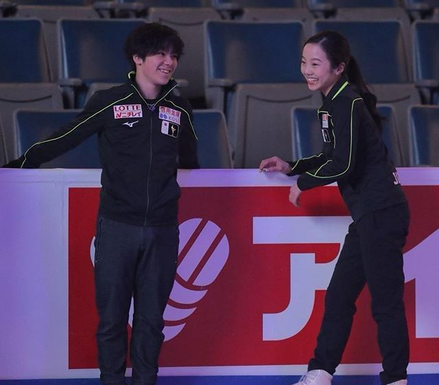 宇野昌磨本田真凛图片