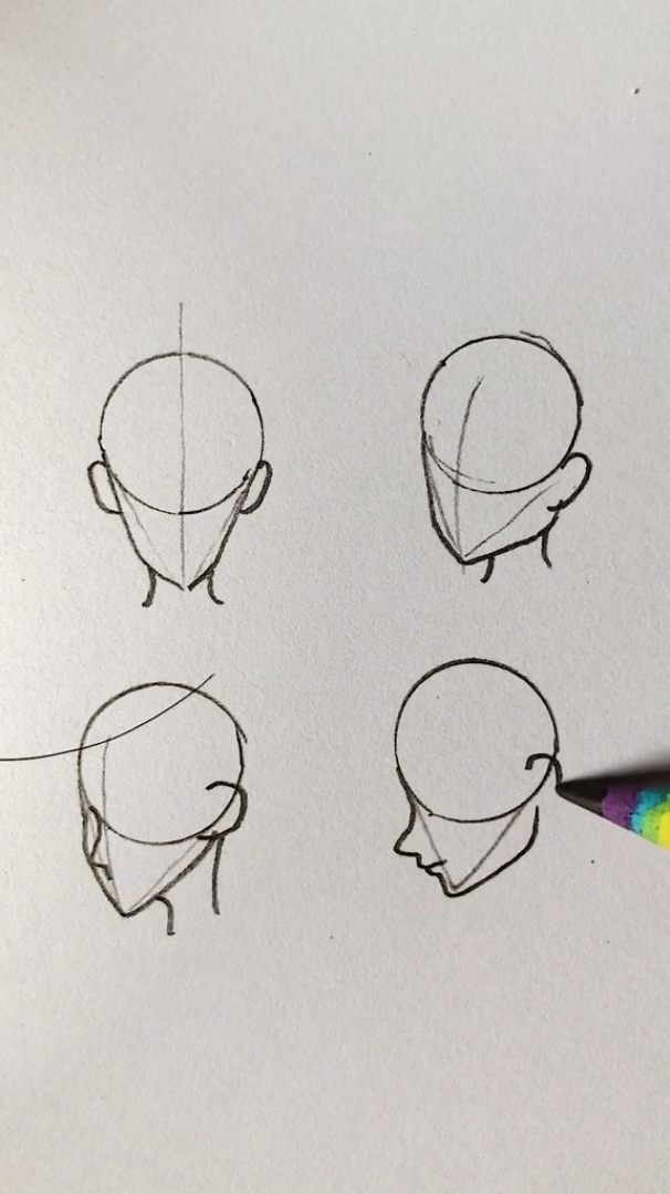 铅笔画;教你如何画不同角度的脸的轮廓-度小视
