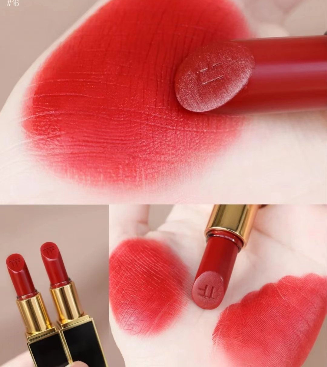 分享tf黑管16口红试色