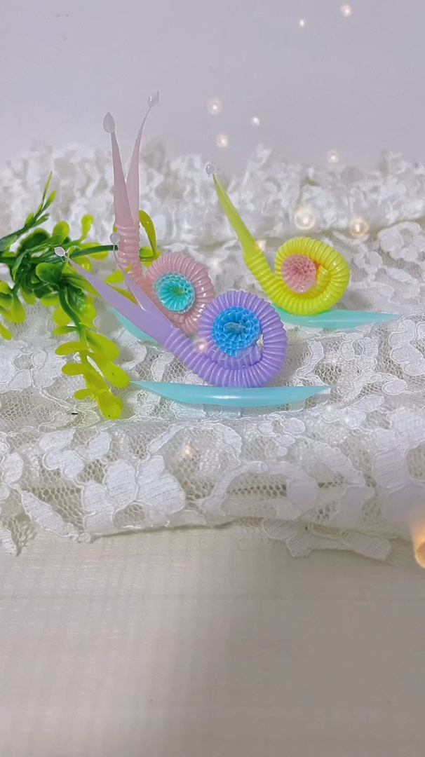 可爱吸管蜗牛简单又有创意的小手工diy-度小视