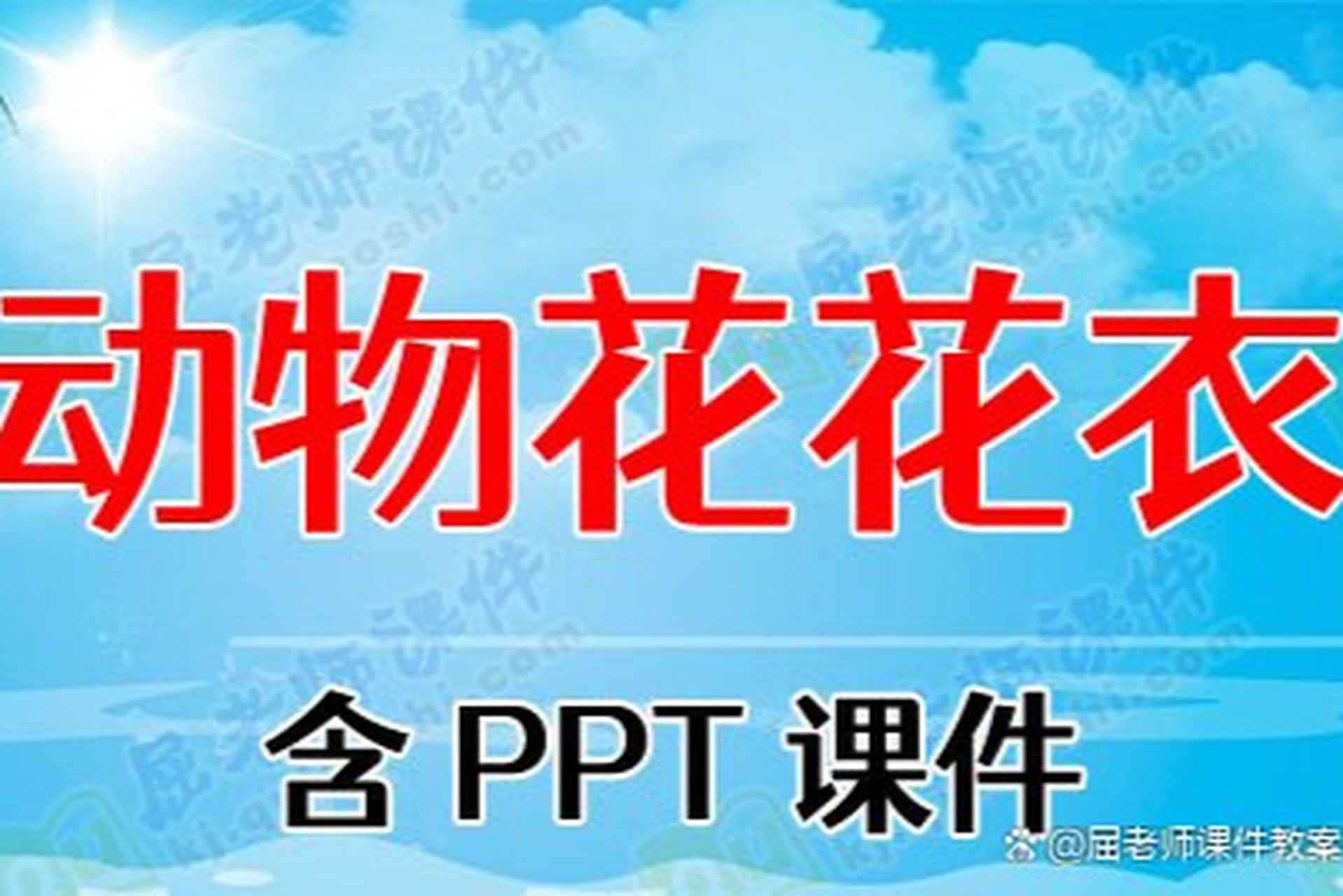 小班科学教案ppt课件:动物花花衣活动目标是通过观察动物皮毛花纹的不