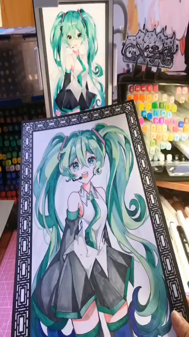 馬克筆上色發個初音未來的庫存