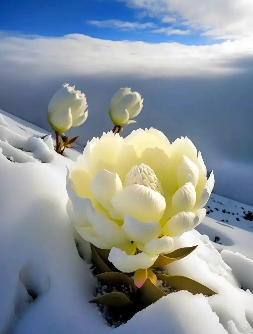 天山雪莲唯美图片图片