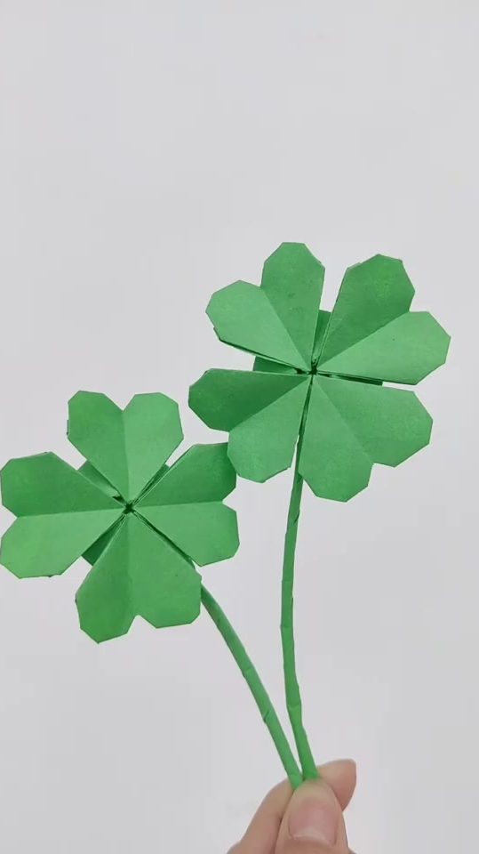 四叶草折纸,幸运草折纸