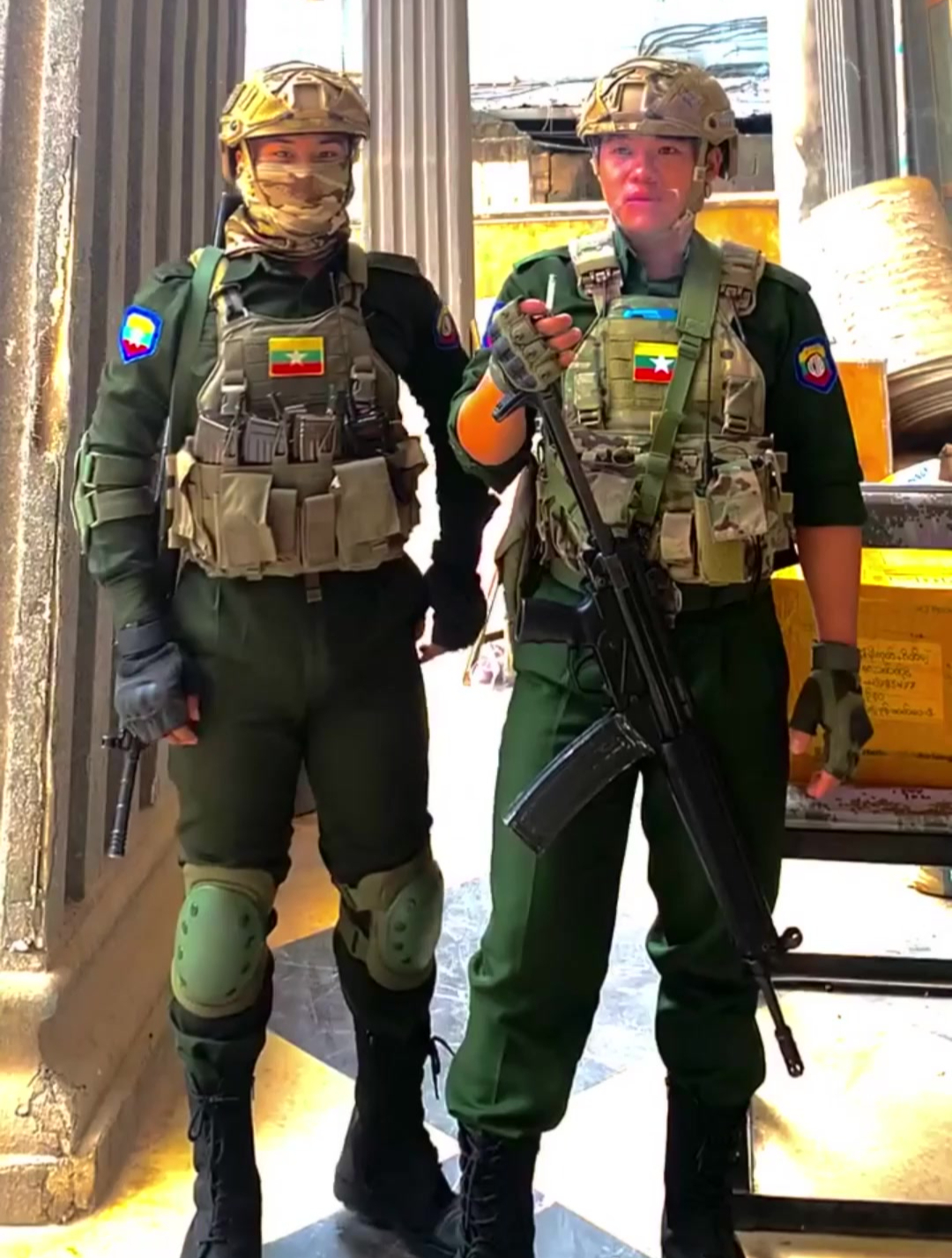 缅甸佤邦士兵千万不要被表面欺骗了其实都是腰子团的一员